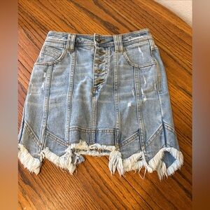 Western feminine Coastal Cowgirl Aje. Luxury denim skirt scandi girl